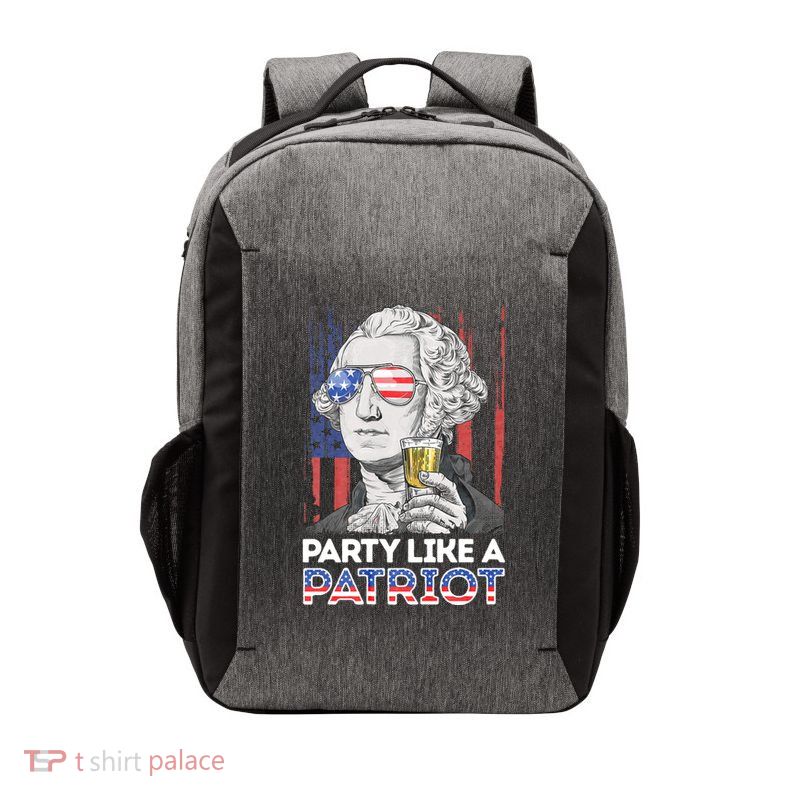 George Washington 4th Of July Party Like A Patriot Vector Backpack