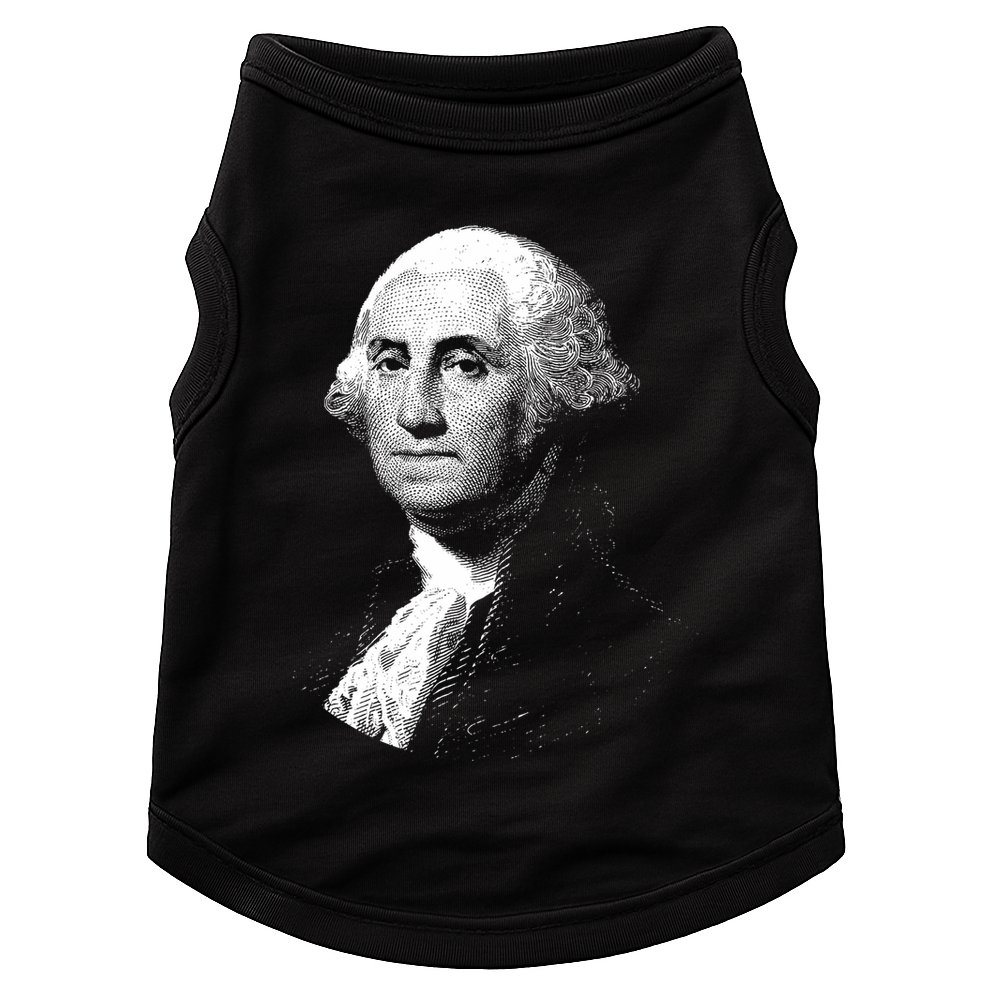 George Washington 4th Of July Design Doggie Tank