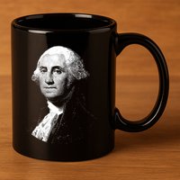 George Washington 4th Of July Design 11oz C Handle Ceramic Mug