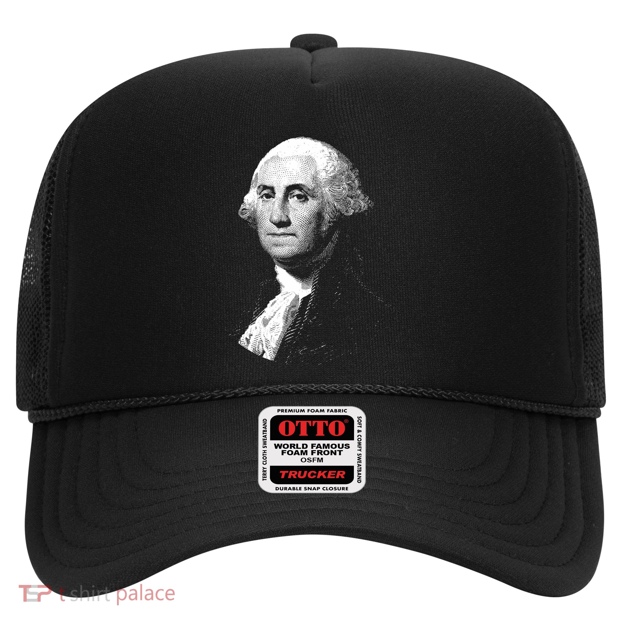 George Washington 4th Of July Design Trucker Hat