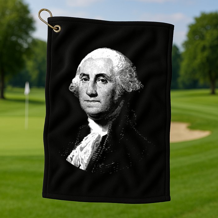 George Washington 4th Of July Design Golf Towel