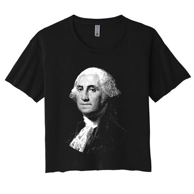George Washington 4th Of July Design Crop Top