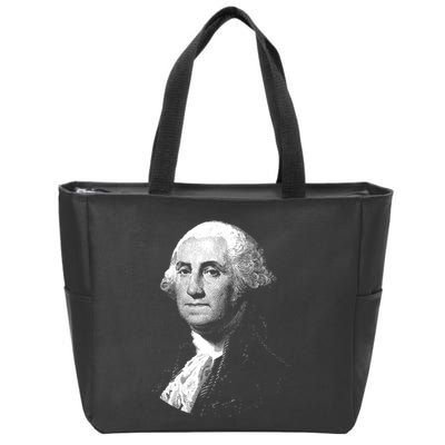 George Washington 4th Of July Design Zip Tote Bag