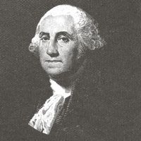 George Washington 4th Of July Design Cotton Canvas Backpack