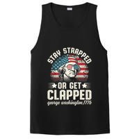 George Washington 4th Of July Stay Strapped Or Get Clapped PosiCharge Competitor Tank