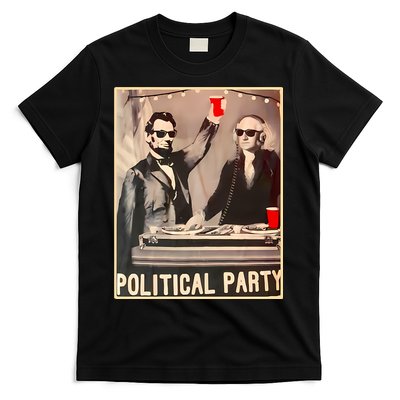 George Washington And Abraham Lincoln Political Party T-Shirt