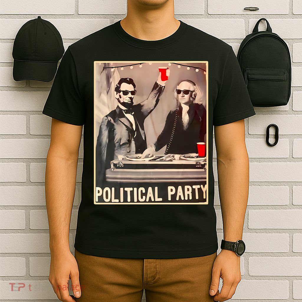 George Washington And Abraham Lincoln Political Party T-Shirt
