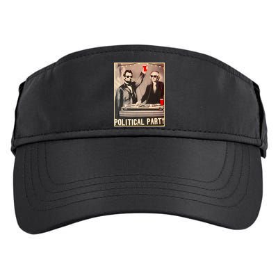 George Washington And Abraham Lincoln Political Party Adult Drive Performance Visor