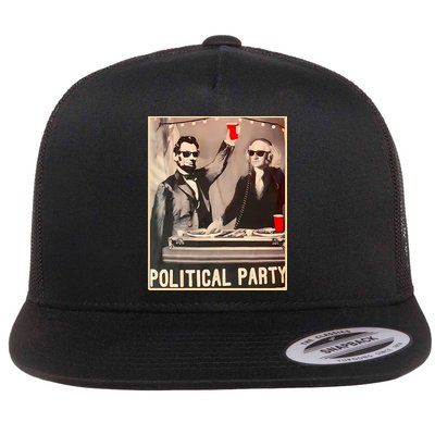 George Washington And Abraham Lincoln Political Party Flatbill Hat
