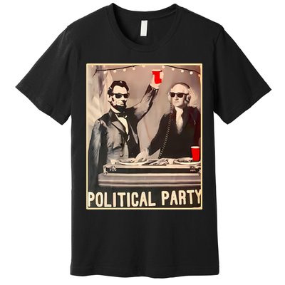 George Washington And Abraham Lincoln Political Party Premium T-Shirt