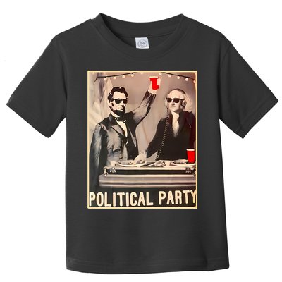 George Washington And Abraham Lincoln Political Party Toddler T-Shirt