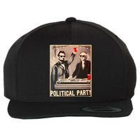 George Washington And Abraham Lincoln Political Party Wool Snapback Cap