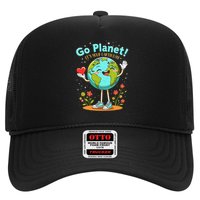 Globe With A Smiling Face Go Planet Its Your Earth Day Trucker Hat