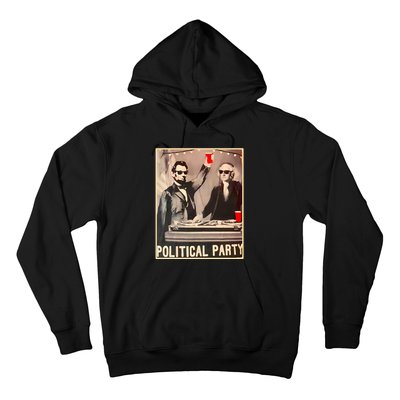 George Washington And Abraham Lincoln Political Party Hoodie