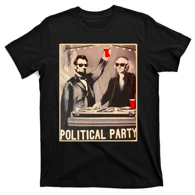 George Washington And Abraham Lincoln Political Party T-Shirt