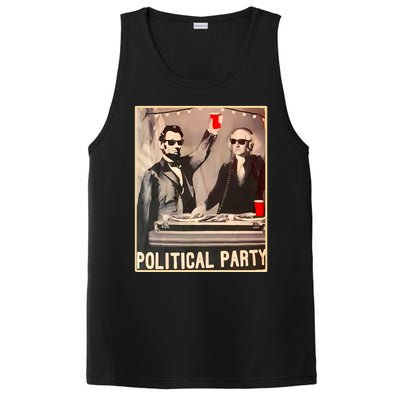 George Washington And Abraham Lincoln Political Party PosiCharge Competitor Tank