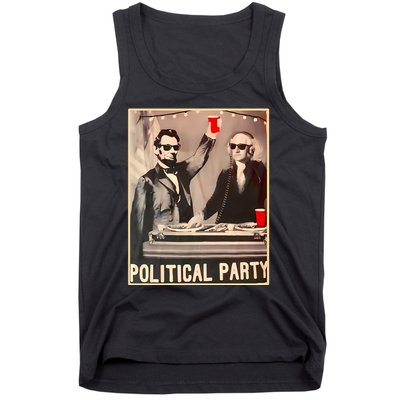 George Washington And Abraham Lincoln Political Party Tank Top