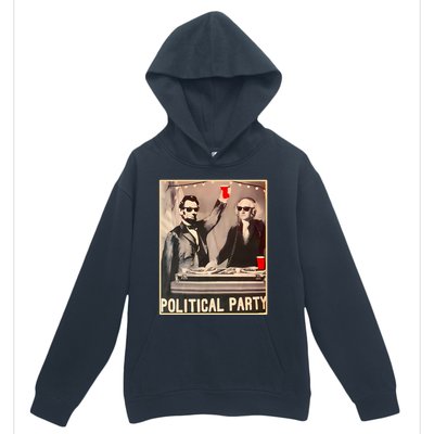 George Washington And Abraham Lincoln Political Party Urban Pullover Hoodie