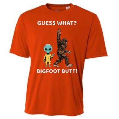 Guess What Bigfoot Butt Sasquatch Alien Cooling Performance Crew T-Shirt