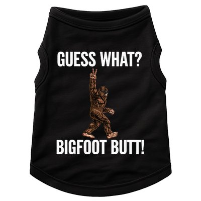 Guess What Bigfoot Butt Funny Sasquatch Peace Doggie Tank