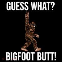 Guess What Bigfoot Butt Funny Sasquatch Peace Tall T-Shirt