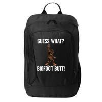 Guess What Bigfoot Butt Funny Sasquatch Peace City Backpack