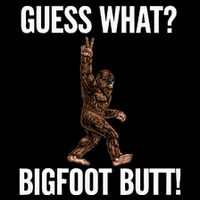 Guess What Bigfoot Butt Funny Sasquatch Peace 16 in Basic Backpack
