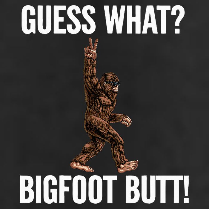Guess What Bigfoot Butt Funny Sasquatch Peace Golf Towel