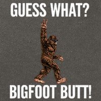 Guess What Bigfoot Butt Funny Sasquatch Peace Cotton Canvas Backpack