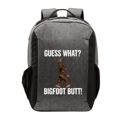 Guess What Bigfoot Butt Funny Sasquatch Peace Vector Backpack