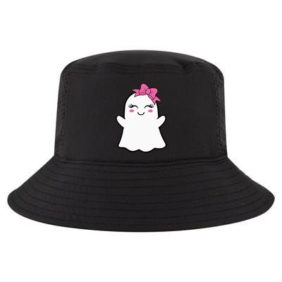 Ghost With Bow Boo Girl Halloween Cool Comfort Performance Bucket Hat