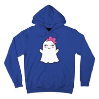 Ghost With Bow Boo Girl Halloween Hoodie