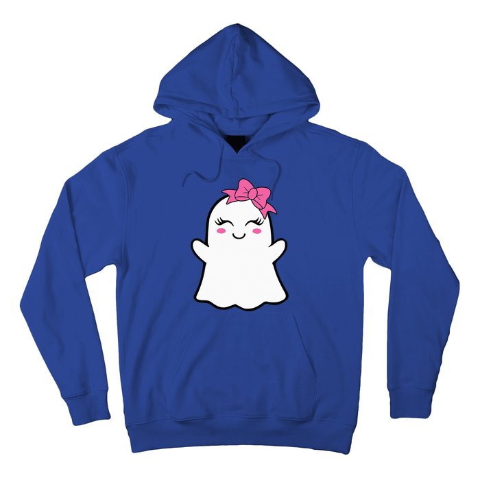 Ghost With Bow Boo Girl Halloween Hoodie