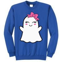 Ghost With Bow Boo Girl Halloween Sweatshirt