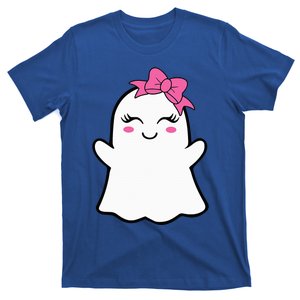 Ghost With Bow Boo Girl Halloween T-Shirt