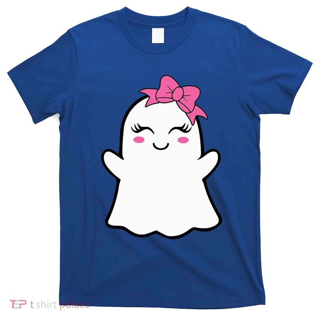 Ghost With Bow Boo Girl Halloween T-Shirt