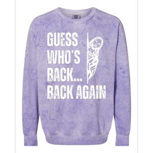 Guess Whos Back Again Jesus Easter Colorblast Crewneck Sweatshirt