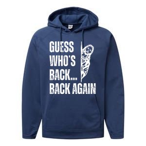 Guess Whos Back Again Jesus Easter Performance Fleece Hoodie