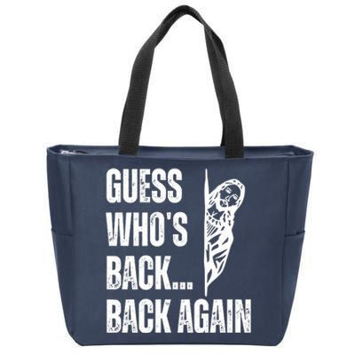 Guess Whos Back Again Jesus Easter Zip Tote Bag