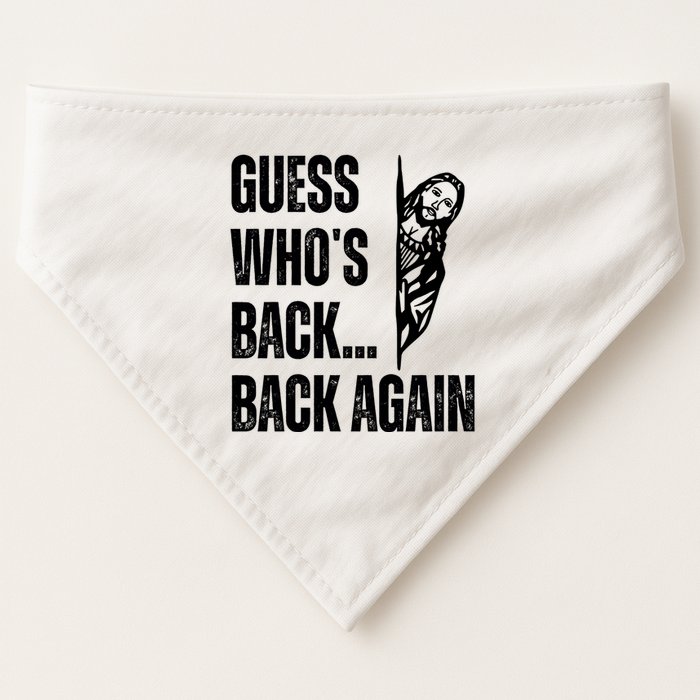 Guess Whos Back Again Jesus Easter USA-Made Doggie Bandana