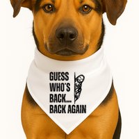 Guess Whos Back Again Jesus Easter USA-Made Doggie Bandana