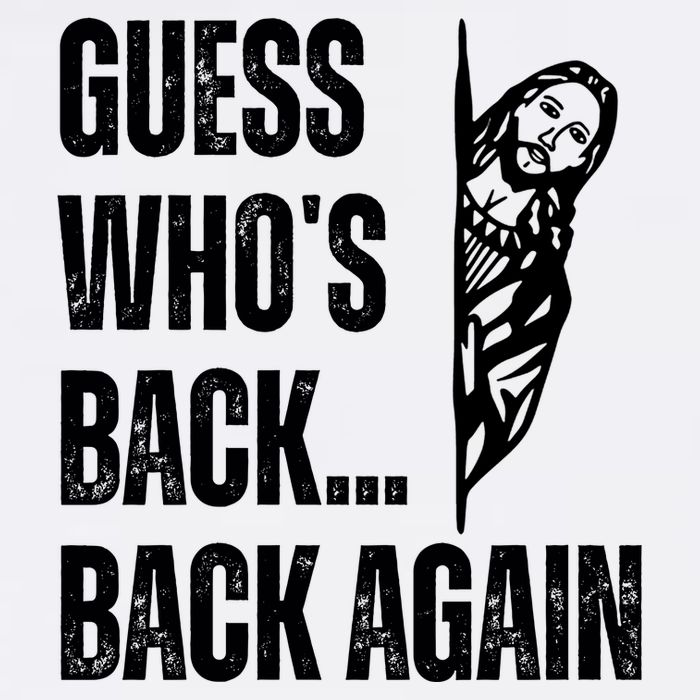Guess Whos Back Again Jesus Easter USA-Made Doggie Bandana
