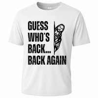 Guess Whos Back Again Jesus Easter Cooling Performance Crew T-Shirt