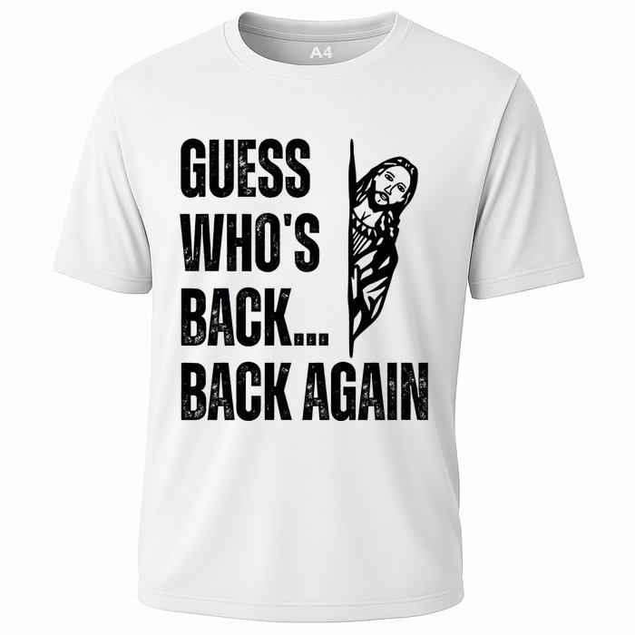 Guess Whos Back Again Jesus Easter Cooling Performance Crew T-Shirt