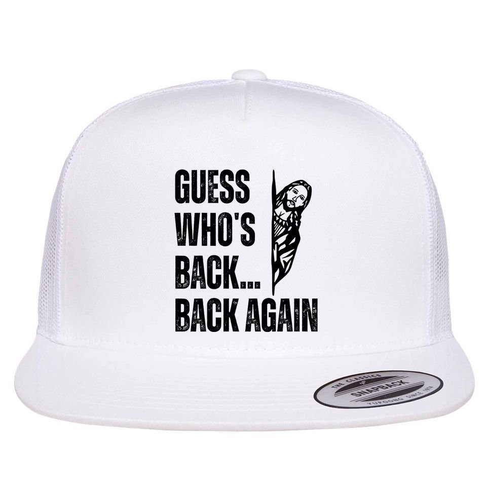 Guess Whos Back Again Jesus Easter Flat Bill Trucker Hat
