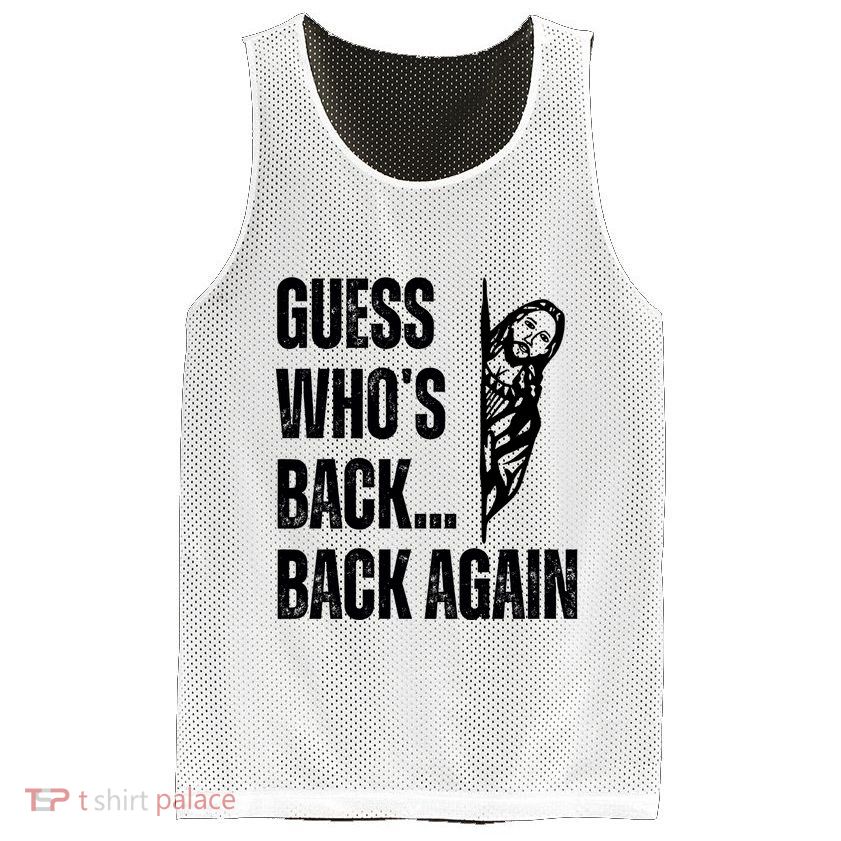 Guess Whos Back Again Jesus Easter Mesh Reversible Basketball Jersey Tank