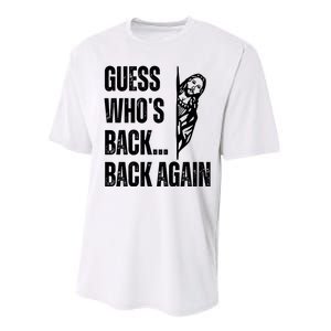 Guess Whos Back Again Jesus Easter Performance Sprint T-Shirt