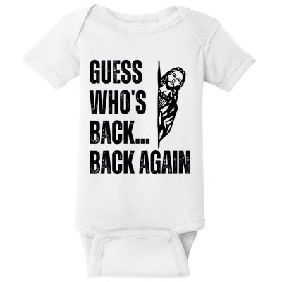 Guess Whos Back Again Jesus Easter Baby Bodysuit