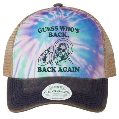 Guess Whos Back Back Again Jesus Legacy Tie Dye Trucker Hat