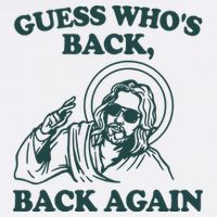 Guess Whos Back Back Again Jesus Flatbill Hat